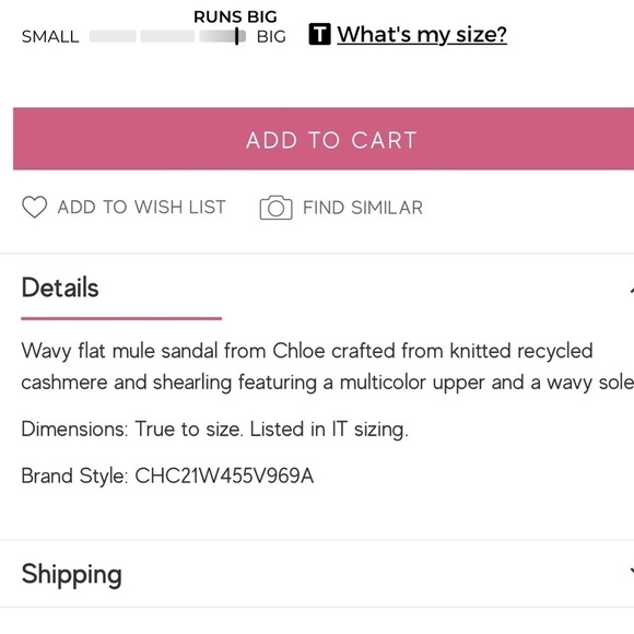 Chloe Wavvy flat mule . - Picture 6 of 9